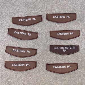 8 Girl Scout patches